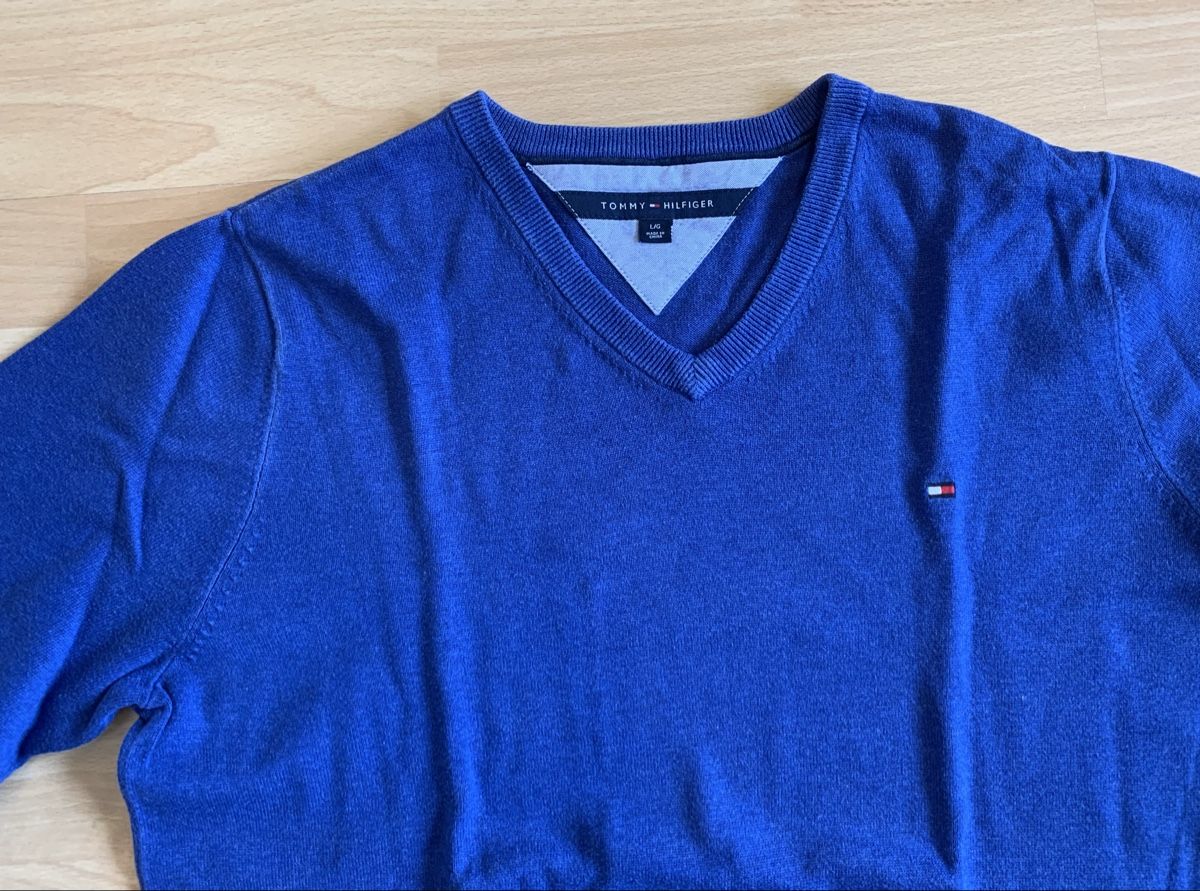 Tommy Hilfiger Maglioni & Felpe: Pull Tommy Hilfiger Homme ,Taille L, Bleu – Usato da Biel/Bienne venduto da granitod 4