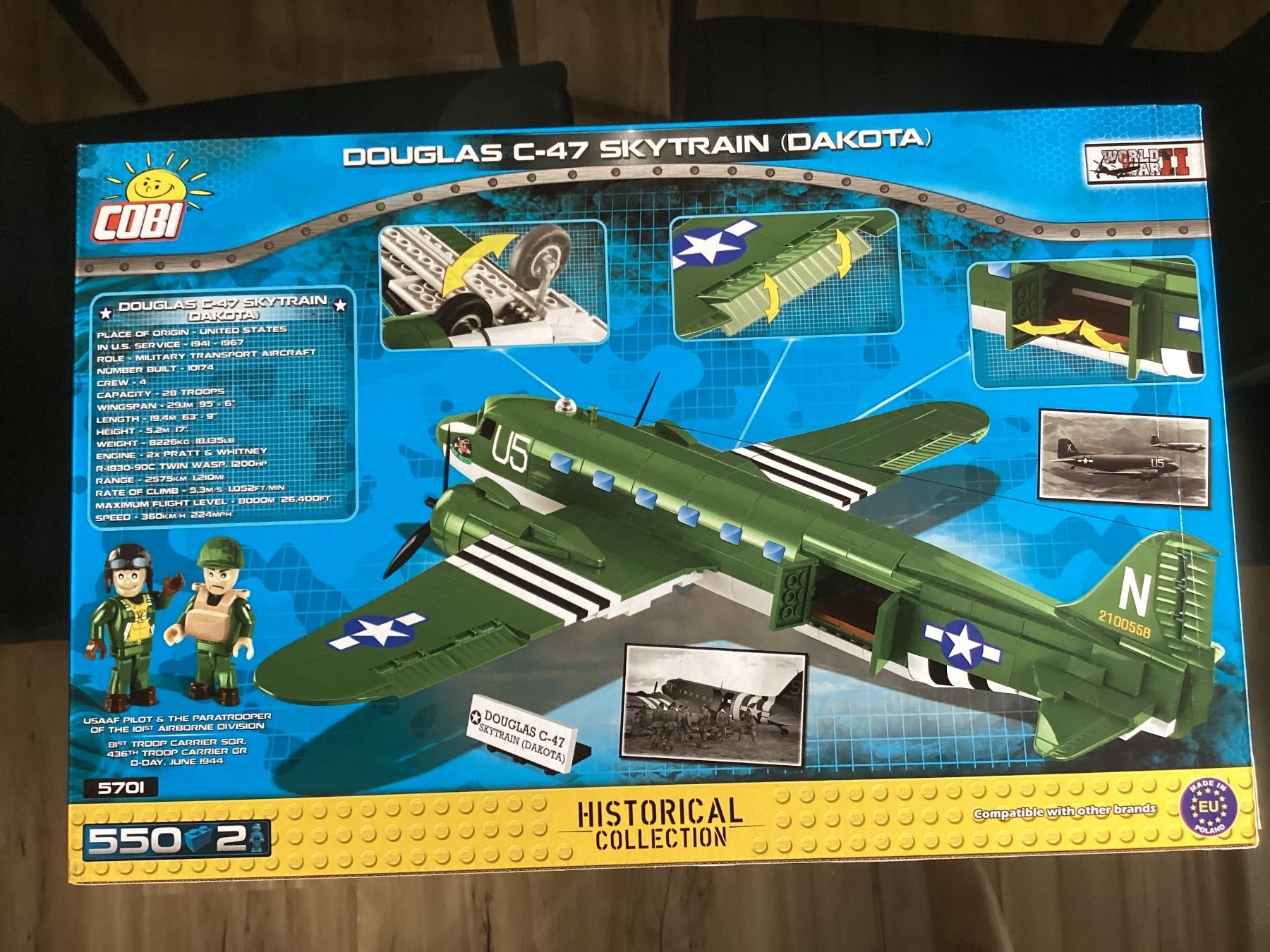 Cobi Kit di costruzioni: COBI Douglas C-47 Skytrain (Dakota) – Nuovo e nell'imballaggio originale da Regensdorf venduto da Dyer 1