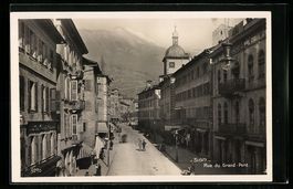 Sion, Rue du Grand-Pont, Strassenpartie