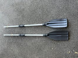 2 Paddel für Gummiboot