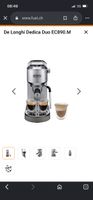 DeLonghi Dedica Duo Espressomaschine silber