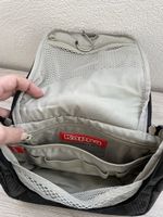 Praktische Kappa Kulturtasche für die Reise, Schwarz