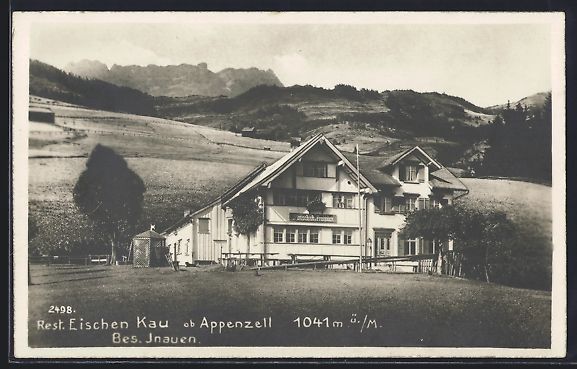 Cartoline postali: Appenzell, Restaurant Frohblick Eischen  – Usato da Berlin venduto da bartko-reher