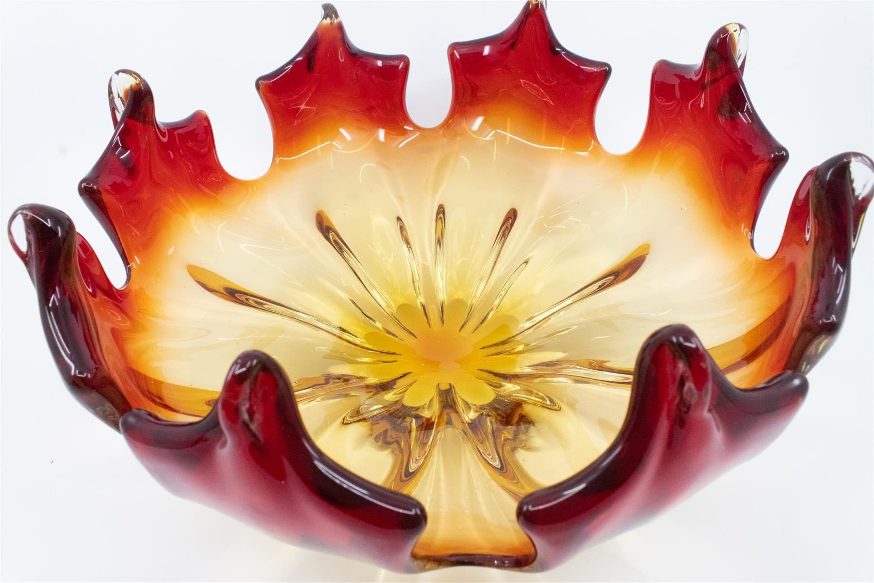 Bicchieri: Grosse Glasschale Ahornblatt – Usato da Zürich venduto da ZuercherBrockenhaus 4