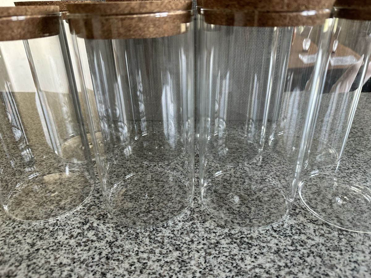 Behälter & Ähnliches: 8x Glas Jars mit Kork Deckel – Gebraucht aus Steinhausen von casaplia 2