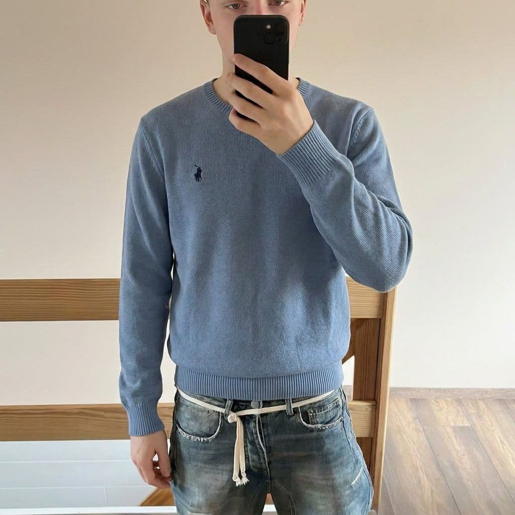 Ralph Lauren Maglioni & Felpe: Ralph Lauren Sweater Blue – Usato da Wald ZH venduto da Drue36sechs