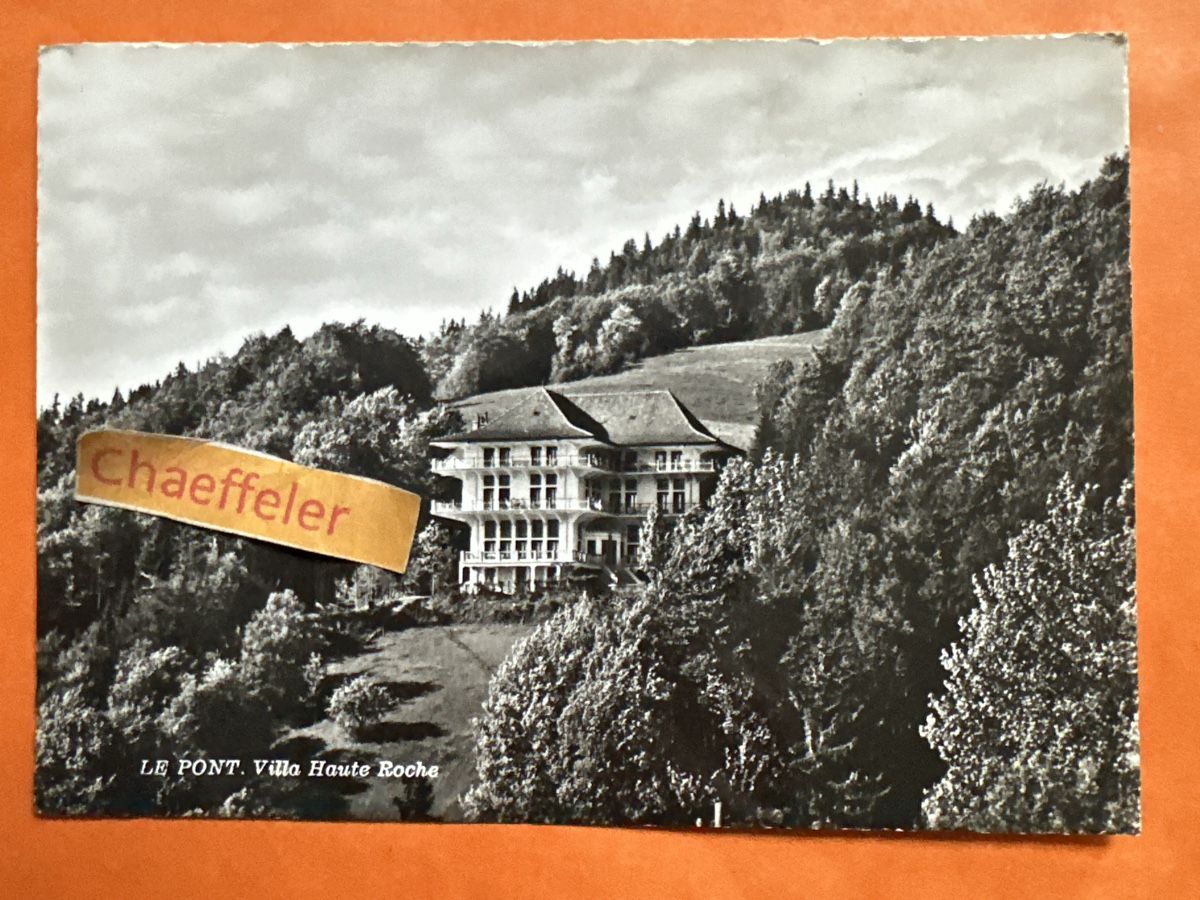 Cartoline postali:  Le Pont. Villa Haute Roche – Usato da Zürich venduto da Chaeffeler