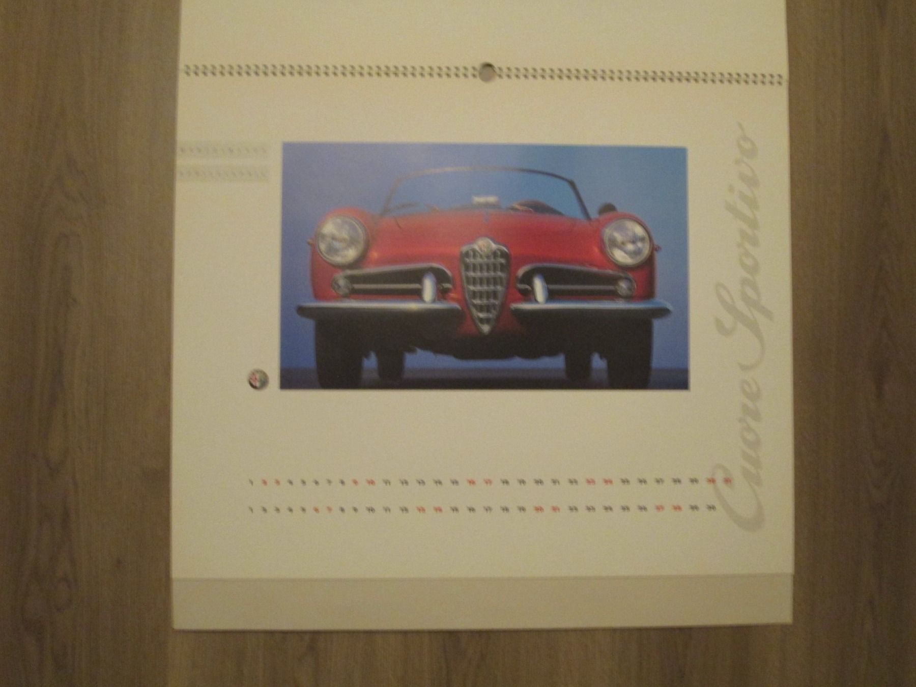 Foto & Immagini: Calandrier  Alfa Romeo de 1996 – Usato da Bonfol venduto da zagato43e 1