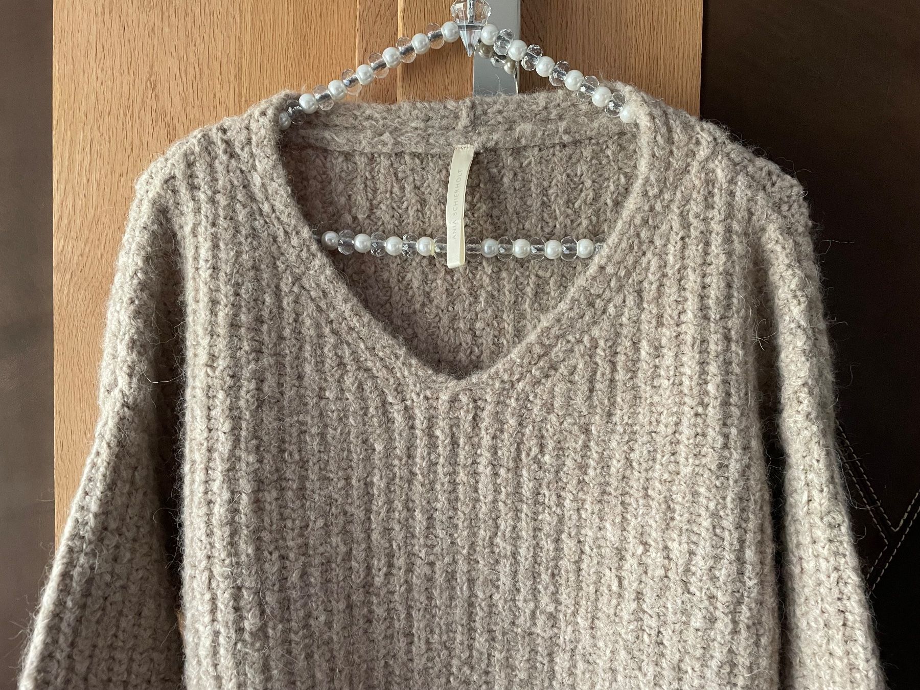 Ania Schierholt Maglioni & Felpe: ANIA SCHIERHOLT Strickpullover beige Gr. 34 (Oversize) – Usato da Chur venduto da Hortensia03 1