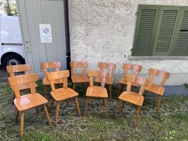 10 massive Beizenstühle Horgen Glarus