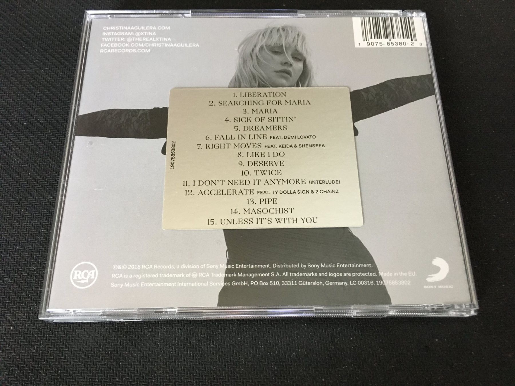 CD: Christina Aguilera - Liberation -CD- – Usato da St.Gallen venduto da MedienJoe 2