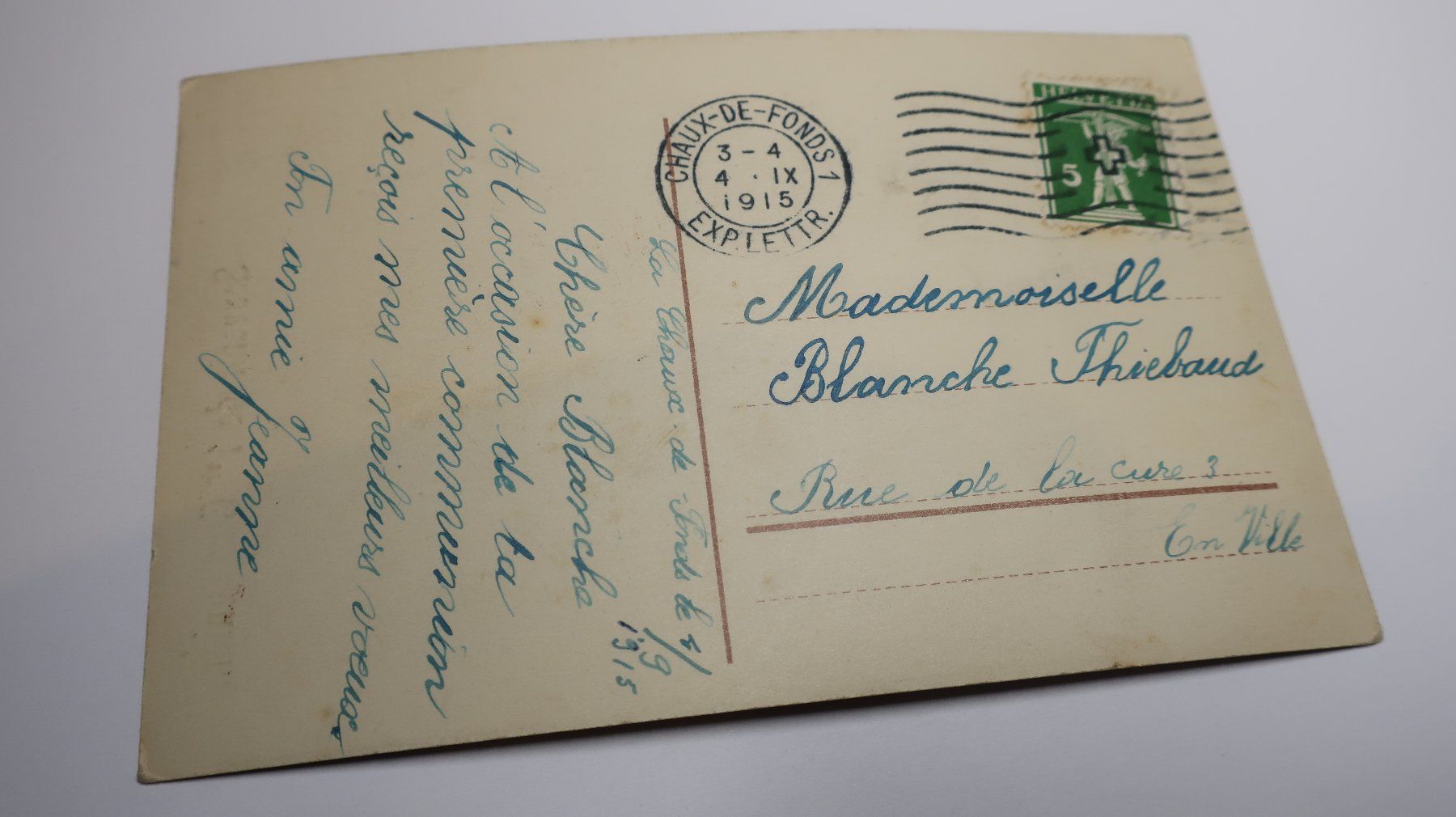 Cartoline postali: Souvenir de 1er communion  1915 – Usato da Cormoret venduto da Pascalll2001 4