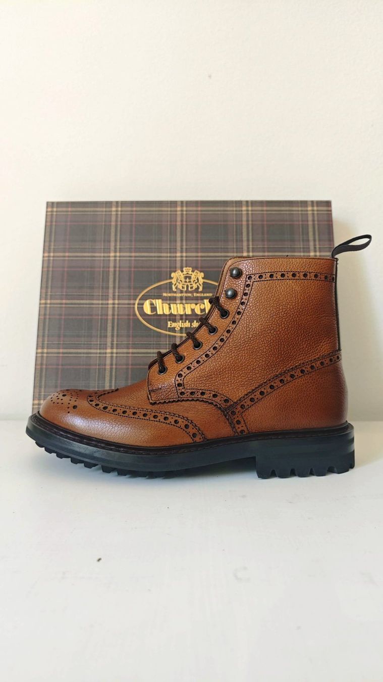 Church's Scarpe da uomo: New Church’s "McFarlane" full-brogue boots – Nuovo e nell'imballaggio originale da Basel venduto da gds_gzf2 6