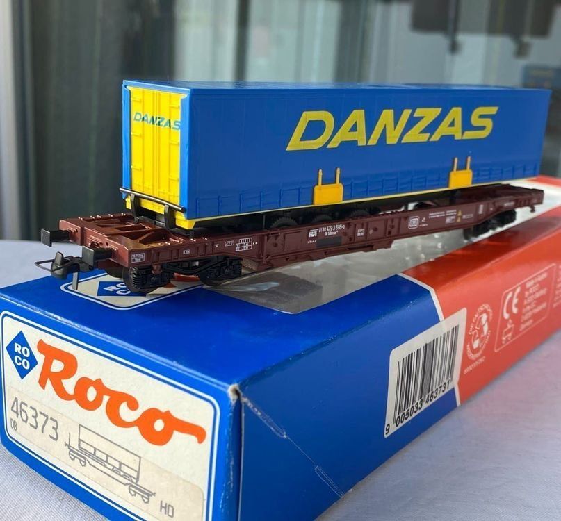 ROCO 76741 Ho Wagon poche REMORQUE Vos Logistics. Tres Bon État