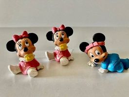 Lot de 3 figurines Disney babies Minnie 1985