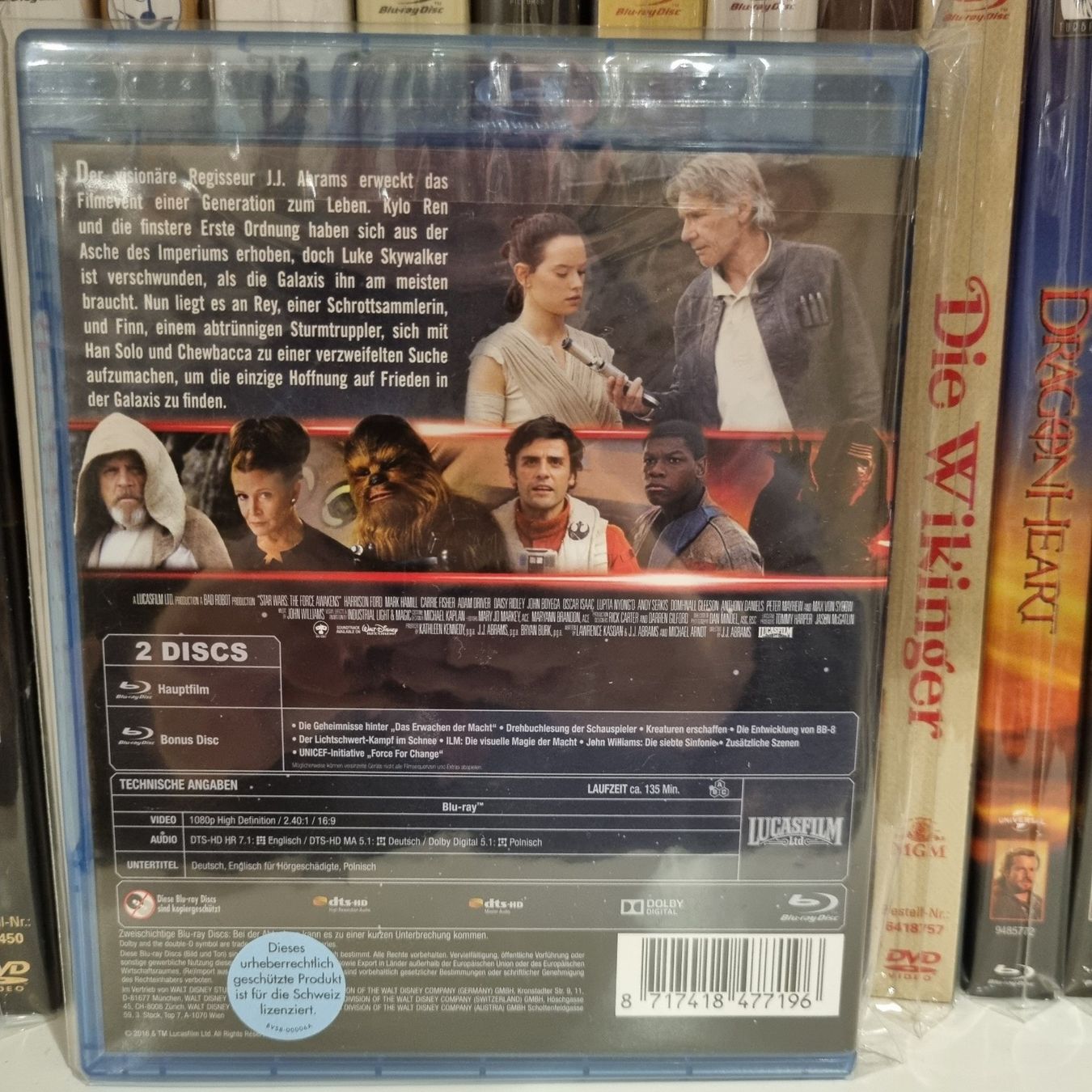 Alle DVDs: Star Wars: Das Erwachen der Macht Blu-rays – Gebraucht aus Bremgarten AG von Mediensammler24 1