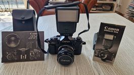 Appareil photo CANON A1 + flash CANON Speedlite 199A