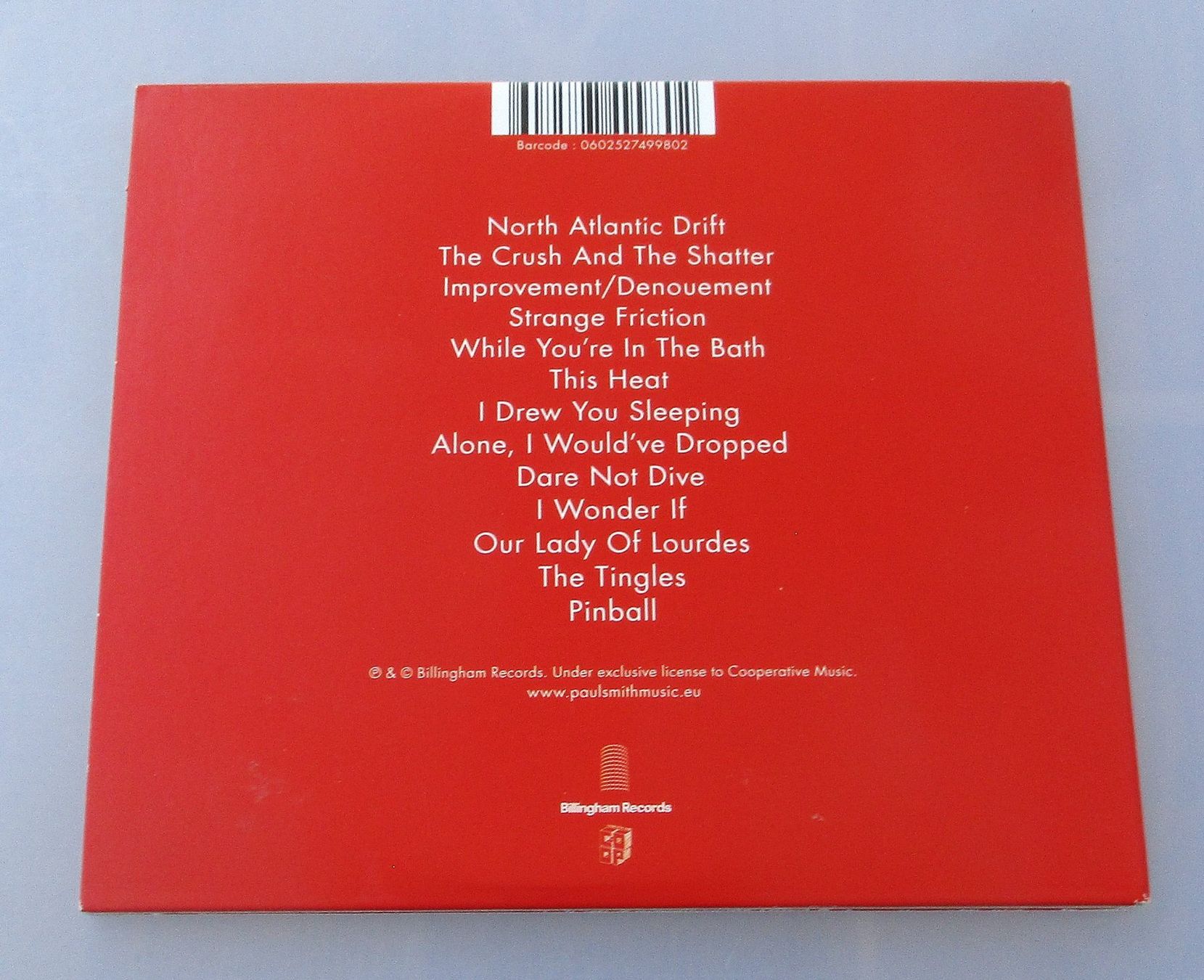 CD: PAUL SMITH (MAXIMO PARK) - Margins – Usato da Wattwil venduto da Muriel11 1