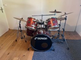 Sonor Sonic Plus Schlagzeug Komplettset mit Sabian B8 Pro