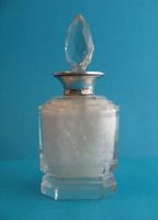 GLAS FLASCHE SILBER ENGLAND 1908