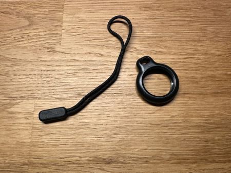 🔑 Schwarzer AirTag Schlüsselanhänger