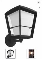 Aussenlampe Philips Hue Schwarz Glas/Metall Laterne