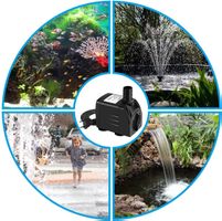 25W 1800L/H Aquarium Pumpe Wasserpumpe Tauchpumpe Schwarz