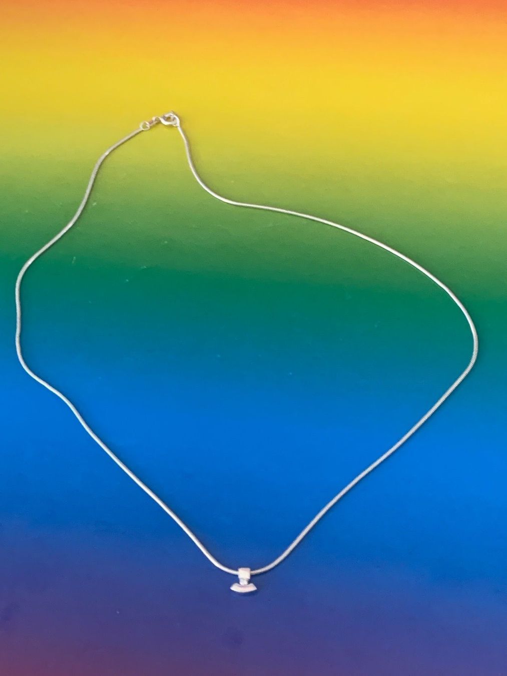 Catenine: Schlangenkette abstrakt silber (42cm) – Usato da Dittingen venduto da Bijoubelle 4