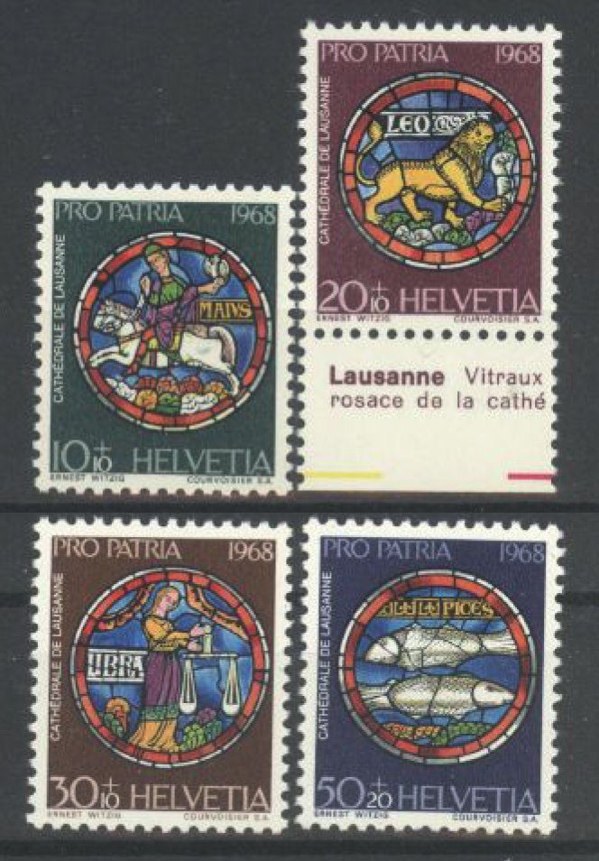 Tutti i francobolli: 1968, Pro Patria, postfrisch ** – Usato da Willisau venduto da Vollstempel