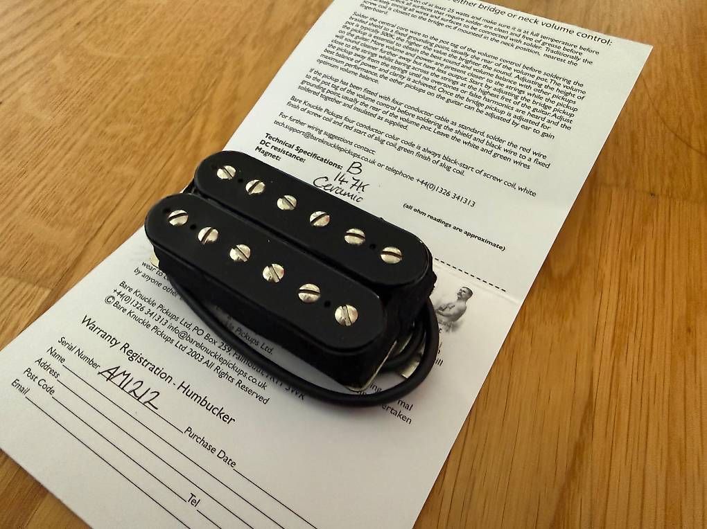 Instruments de musique: Bare Knuckle Aftermath Ceramic Bridge Humbucker – D'occasion à Düdingen par ChrisSpareShelf 1