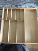 Besteckkasten Holzeinsatz Schubladeneinsatz Organizer natur