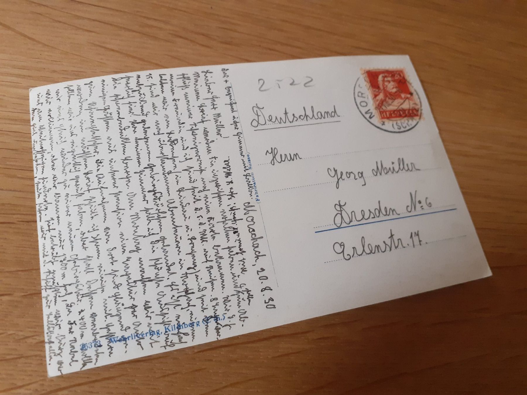 Cartoline postali: MORSCHACH - 1930 – Usato da Winterthur venduto da Ornyx7 1