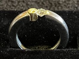 Ring Stahl Gold 585
