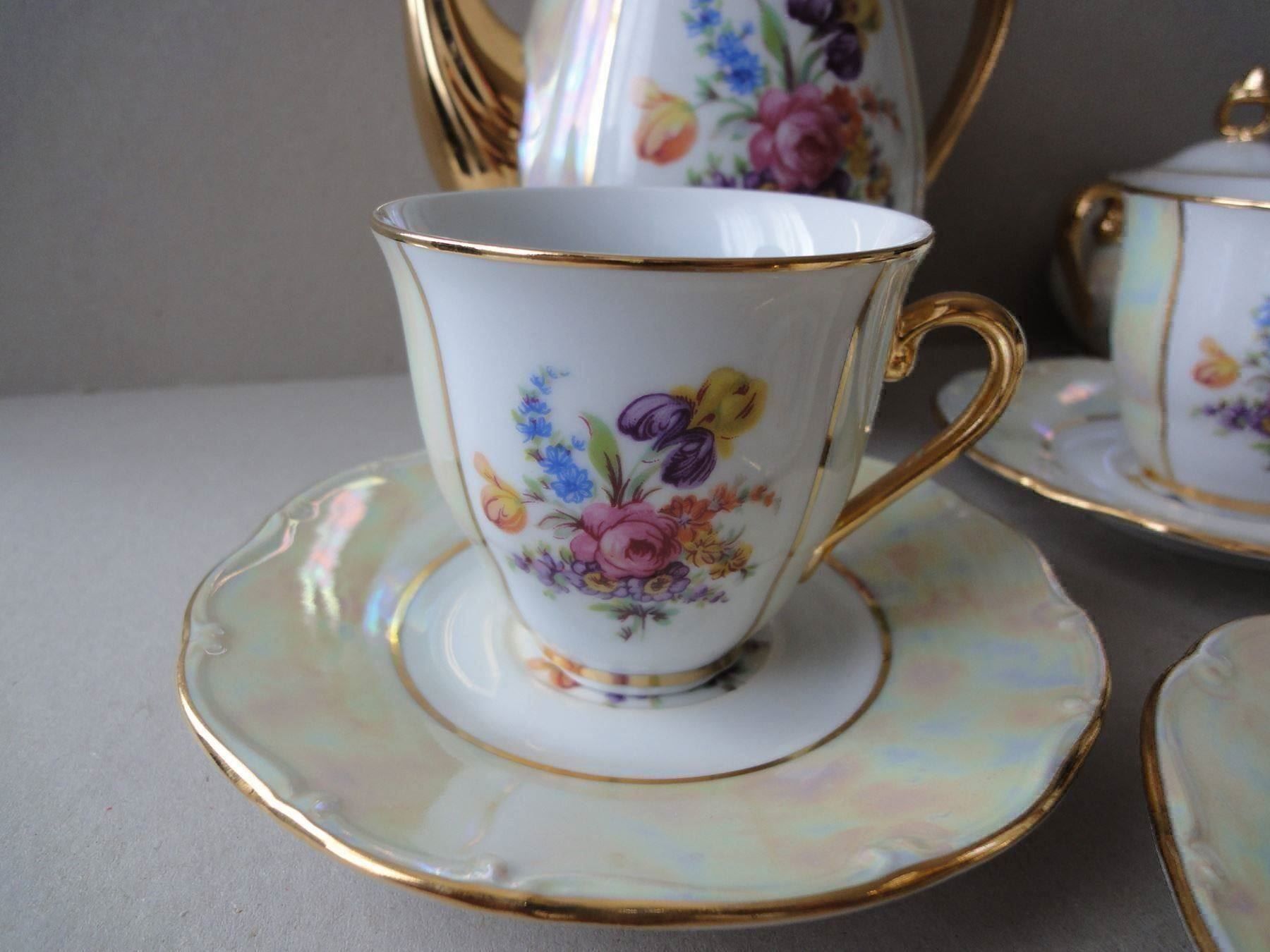 Set di piatti: Kaffeeservice - 50er Jahre Schlaggenwald – Usato da Chur venduto da omonia 4