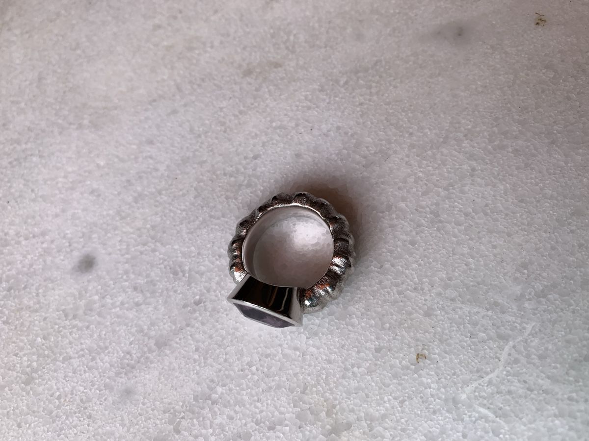 Anelli: Silberring mit Amethyst – Usato da Luzern venduto da Pegasus003 1