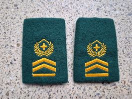 *** Gradabzeichen Patten Set Hauptfeldweibel Infanterie ***