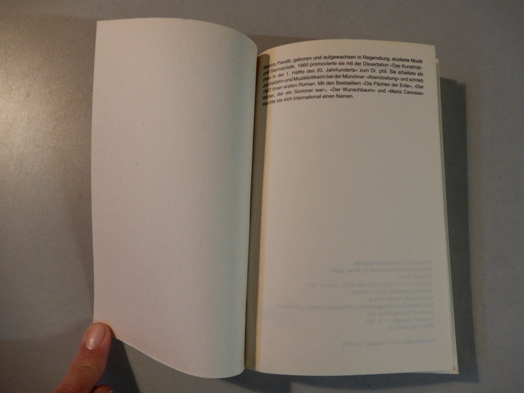 Libri: Sandra Paretti: Das Zauberschiff, Roman – Usato da Erstfeld venduto da Mario_boe0 1