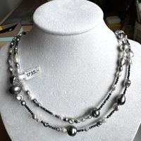 Elegante Halskette mit Tahiti-Zuchtperlen und Weissgold