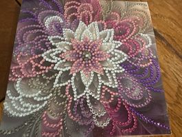 Karte-Grusskarte-Blume-Glück-Natur-Painting-Selfmade