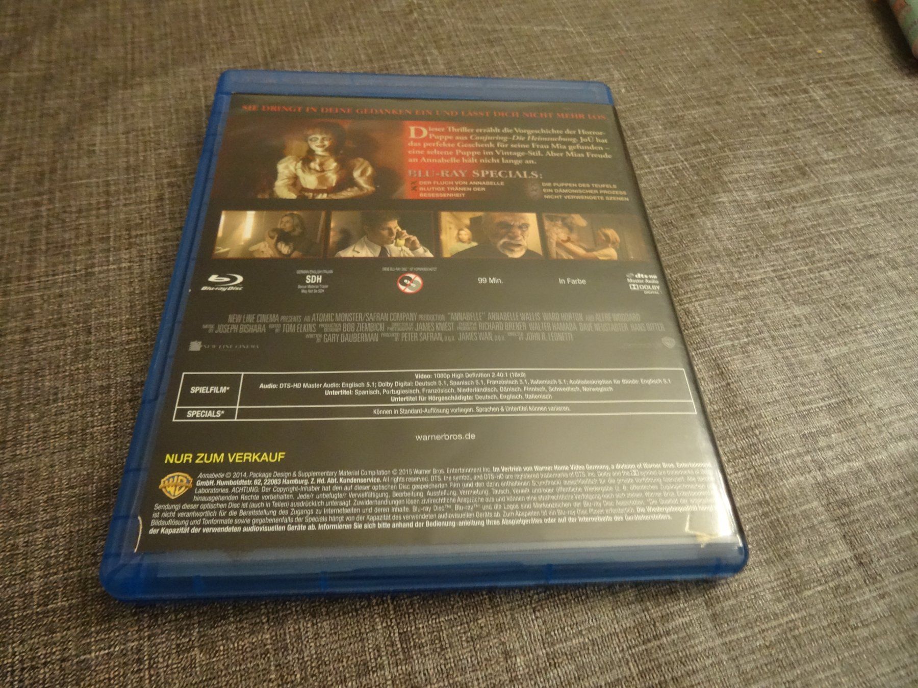 Tutti i DVDs: Annabelle Blu-ray – Usato da Olten venduto da Disc-Verkauf 2
