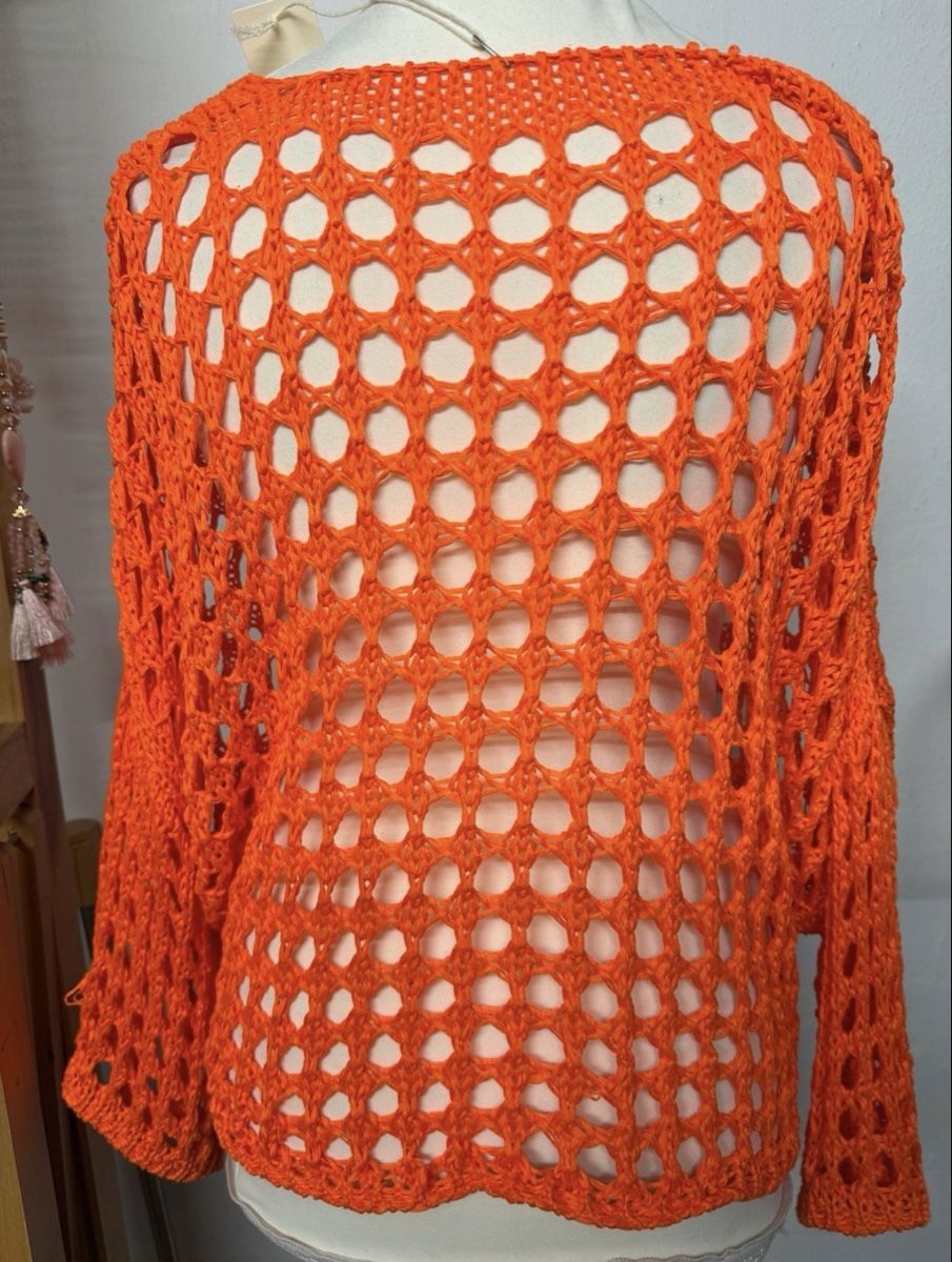 Maglioni & Felpe: Damen Netz Loch Strick Pullover orange L Xl  – Nuovo e nell'imballaggio originale da Groß-Gerau venduto da bor_8wfb 1