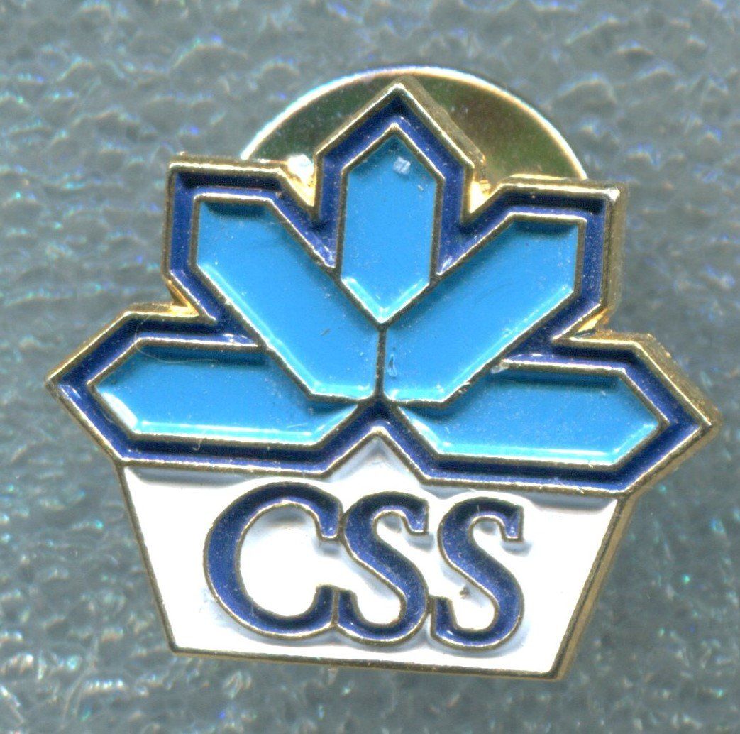 Placchette & Badge: CSS  Logo – Usato da Winterthur venduto da Sammleroase