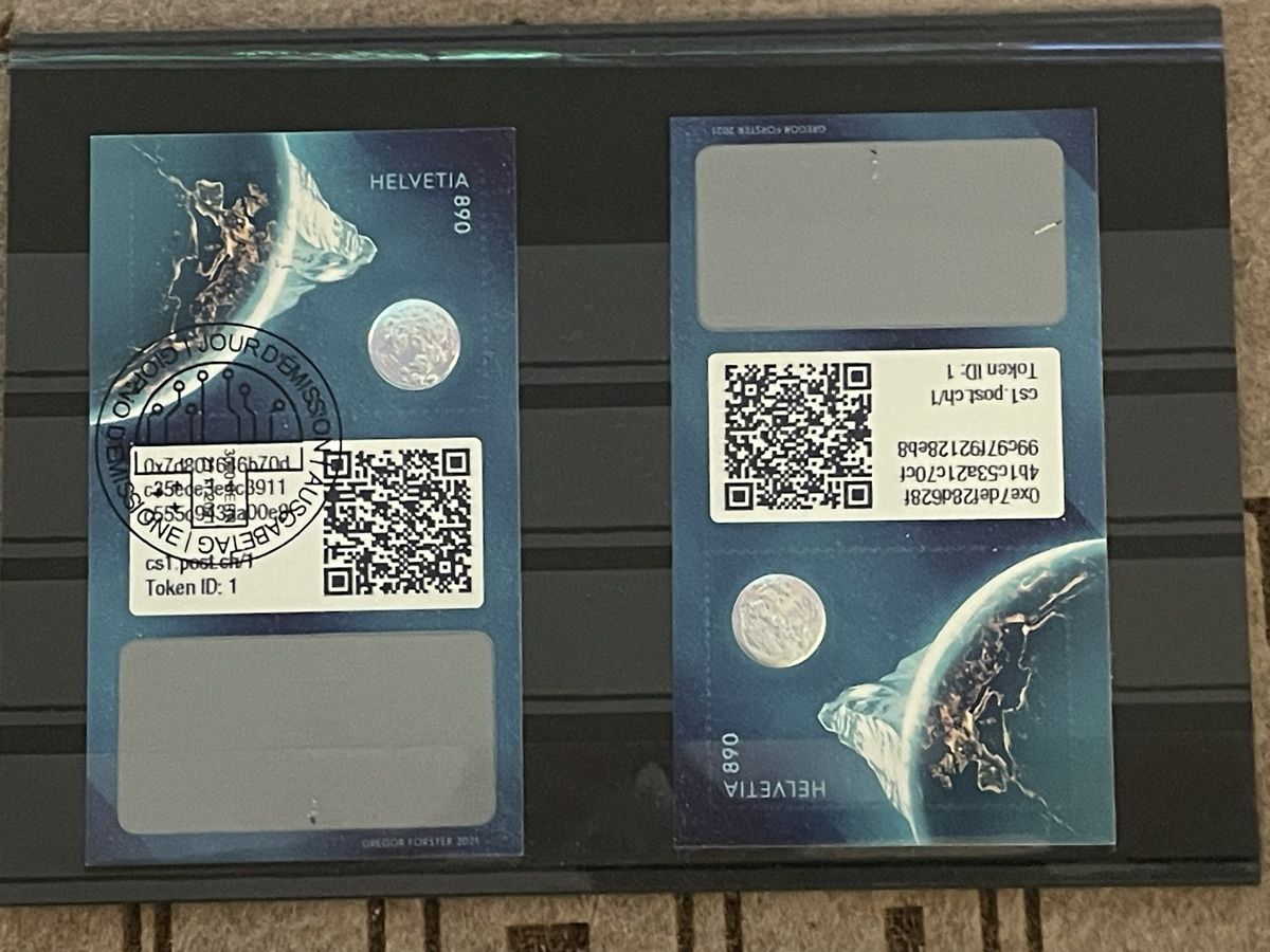 Tutti i francobolli: CH Crypto Briefmarken mit Materhorn – Usato da Thun venduto da Thunersee2