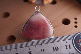 Rhodochrosit   Anhänger Wow  –Edelsteinstube Rausverkauf