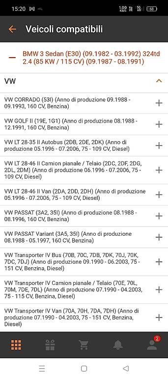 Tutti pezzi di ricambio auto: puleggia cinghia poli-v vw – Usato da Bironico venduto da aut_v8ks 1