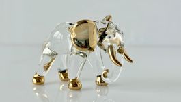 Designer-Elefant 22 Karat Gold Glass 100 % Hand Made