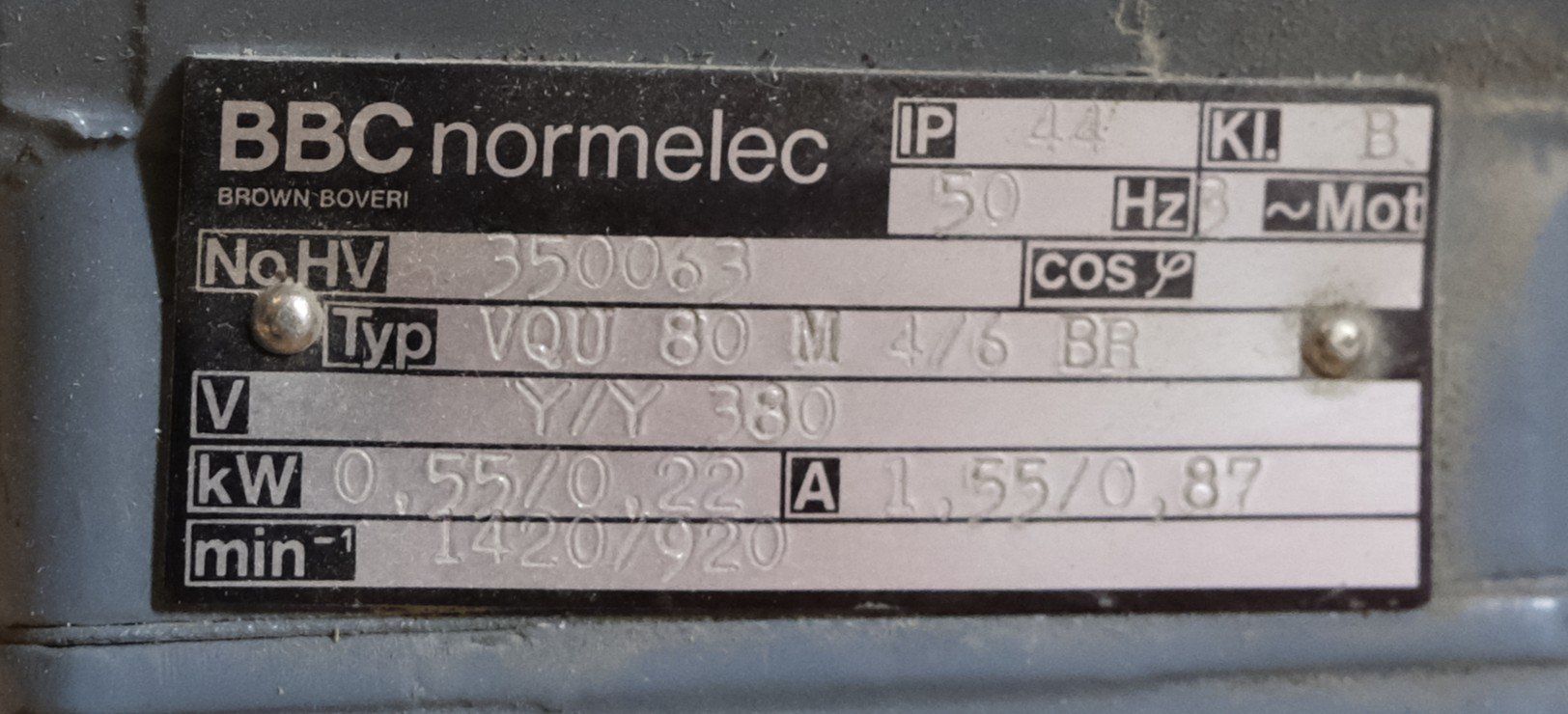 Motoren: BBC Normelec Elektromotor mit Riemenscheibe – Gebraucht aus Disentis/Mustér von mur_yf9h 2