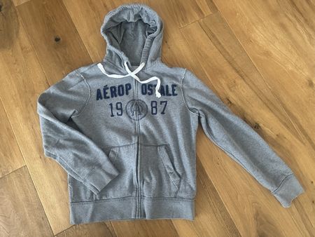 Aeropostale HoodieJacke mit Reissverschluss,Grösse M,Grau🐺