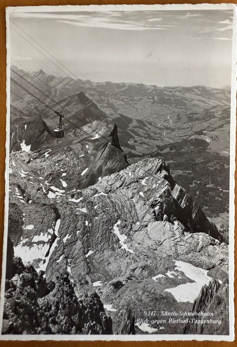 Cartoline postali: Säntis - Schwebebahn - Rietbad - 1933 – Usato da Lutry venduto da Ediego