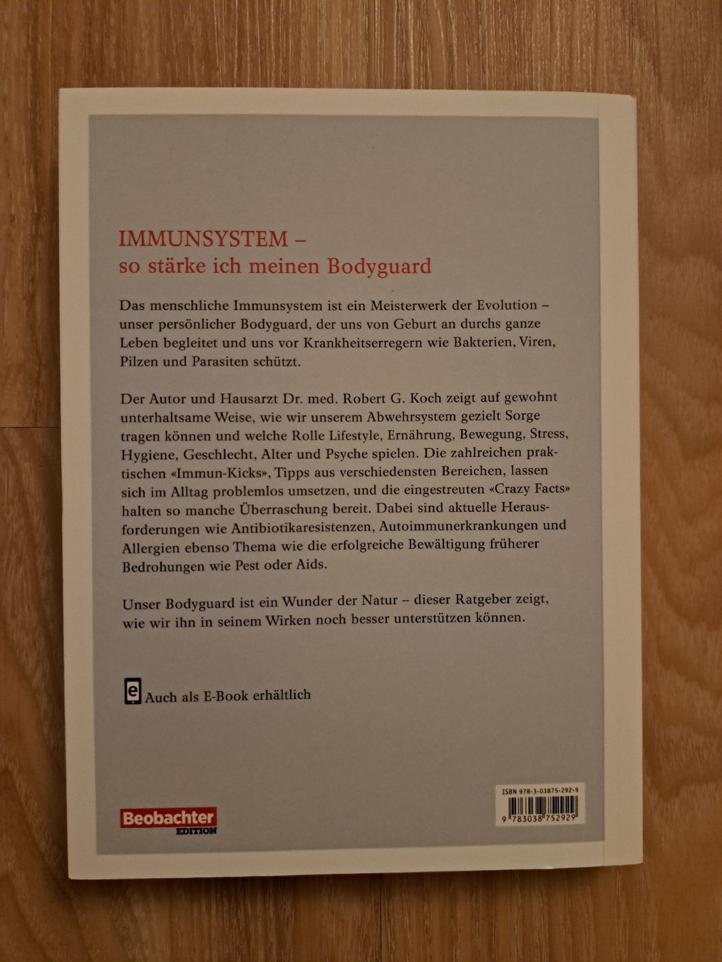 Libri: Immunsystem stärken - Ratgeber von Robert G. Koch – Nuovo (secondo la descrizione) da Uzwil venduto da eri_lz5x 1